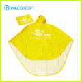 Poliéster PVC Unisex Poncho de lluvia plegable para la motocicleta Rpy-064